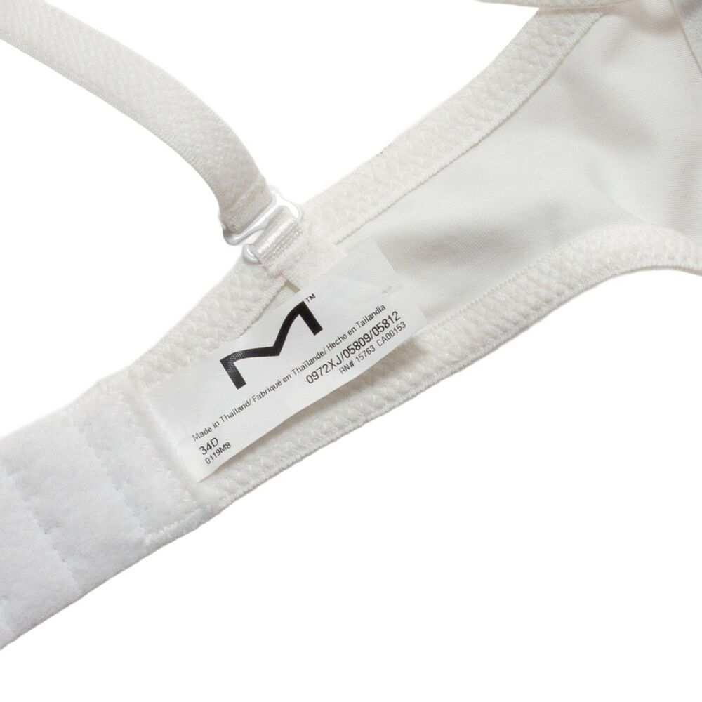 Maidenform 34D Women's Shaping Support Underwire Bra White New With Tags - Picture 3 of 6